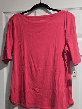 Bright Pink Short Sleeve Tee - Talbots